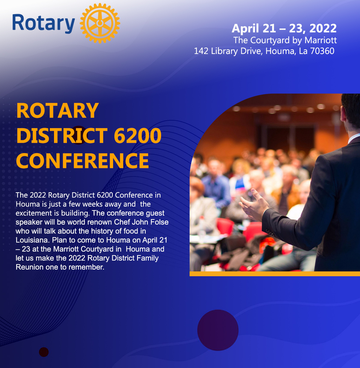 flyer Rotary 6200 Conference